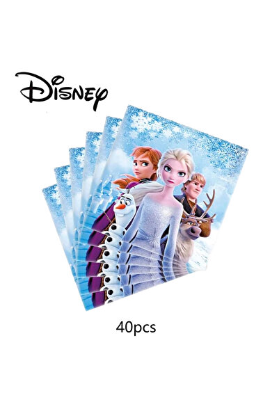 Miniso 40pcs 20/40/60pcs Disney Frozen Party Supplies，napkins for Frozen Birt...