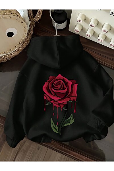 Deocept Unisex Printed Hooded Kangaroo Pocket Comfortable Fit Oversized Cut S...