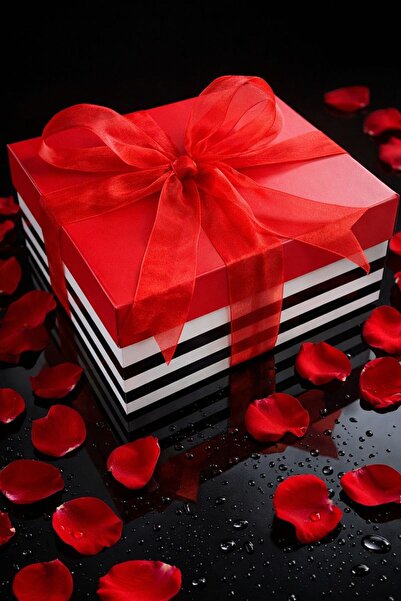 Liva Group Atelier Doğum Günü Hediye Kutusu–Yapay Gül, Peluş Ayıcık, Zirkon Ş...