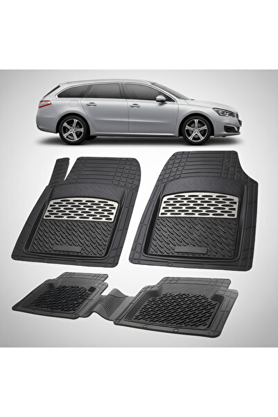 TEAMCAR Covorașe auto tip tavă compatibile cu Peugeot 508 I SW (2014-2018) Ar...