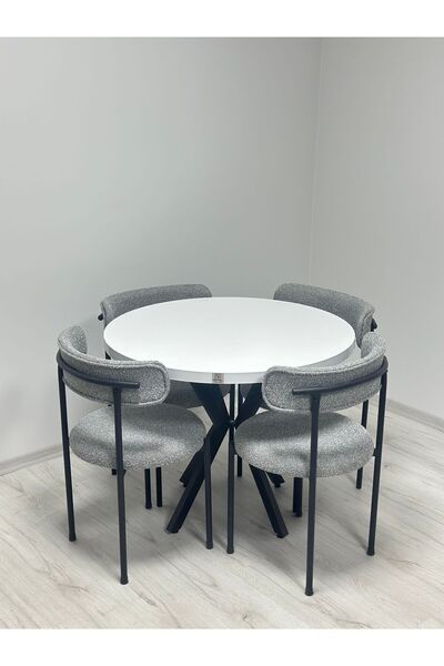 ah assel home Elısa 4 Kişilik Masa Sandalye Tedy12