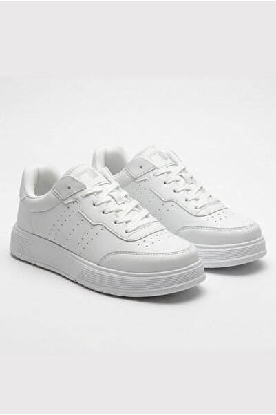 LETAO Unisex Beyaz Sneaker Günlük Rahat Hafif Taban Ayakkabı