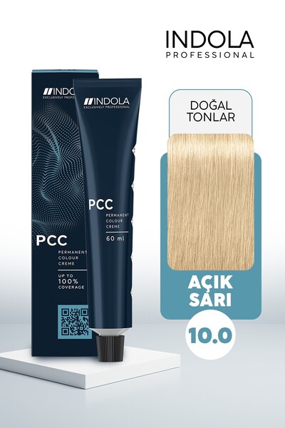 Indola PCC 10.0 60ML Açık Sarı Saç Boyası