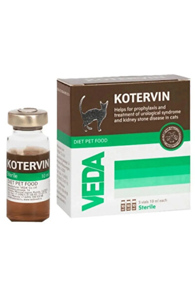 Vedavet Veda Kotervin 3x10 ml (Tam Kür Paketi) | Kedi & Köpek İçin İdrar Yolu...