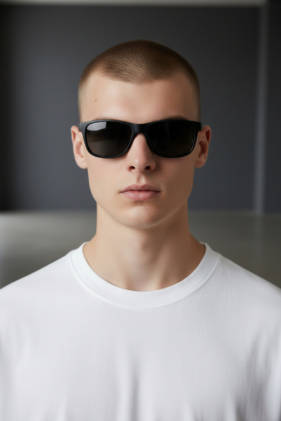 De Valentini Oval Classic Model Men's Sunglasses