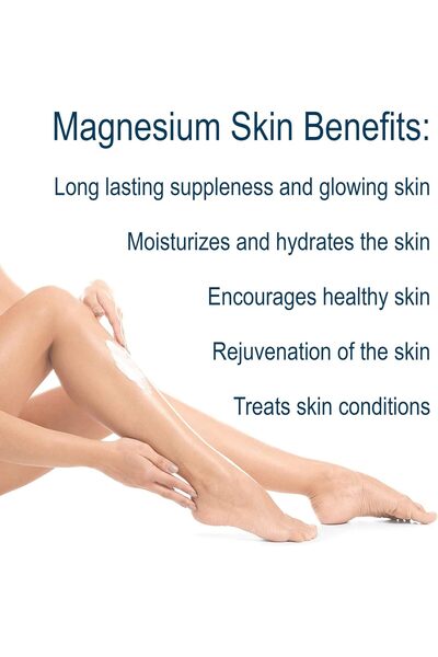 Zechsal Pure Magnesium Body Cream 125ml, 100% Natural Zechstein Magnesium Chl...