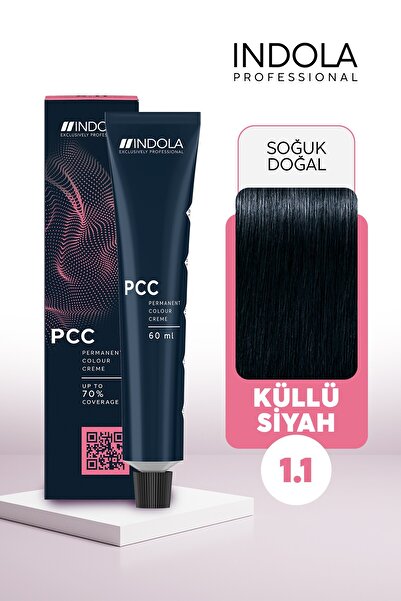 Indola PCC 1.1 60ML Küllü Siyah Saç Boyası
