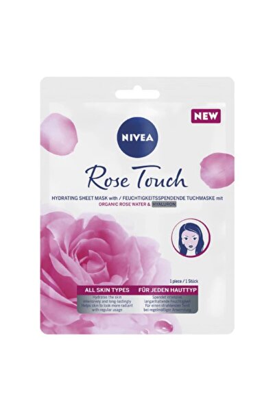 NIVEA Set of 3 Rose Touch Sheet Masks, for All Skin Types