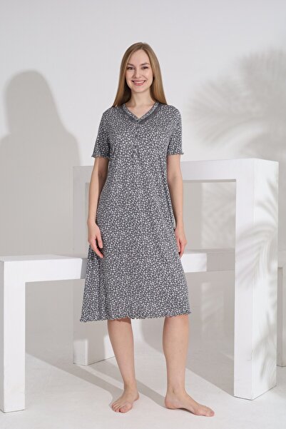 Evia فستان أنجيليك بامبو صيفي للسيدات بأكمام قصيرة 22544-545