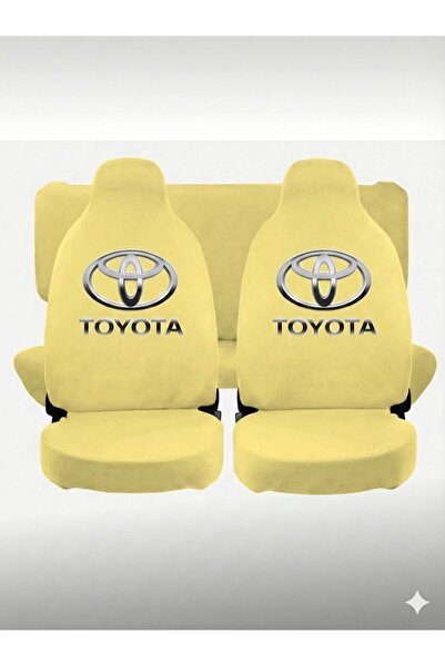 Vemaks Oto Aksesuar Printed Yellow Service Cover Auto Seat Cover Front and Re...