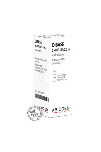 Dibas Dibase 25000 IU Vitamin D3 Oral Solution