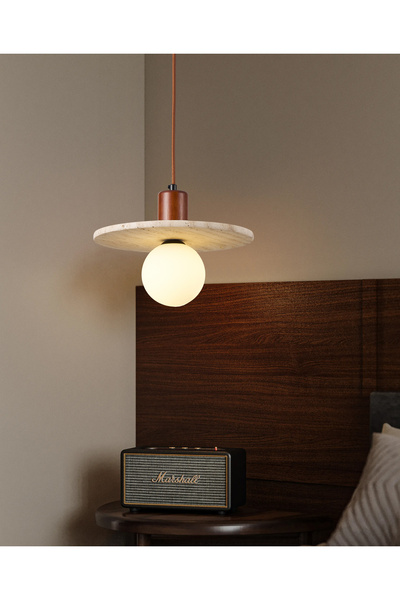 Apliqa Maude Traverten Mermer Desenli Sarkıt Avize