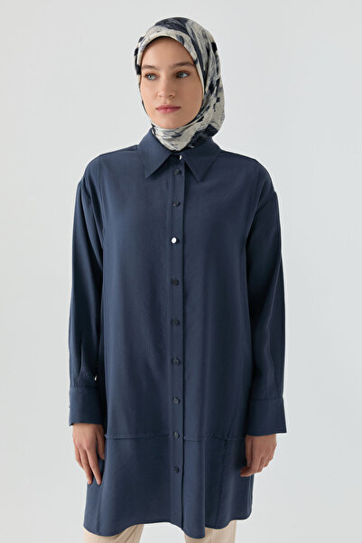 Tuğba Nervür Detaylı Tunik - İndigo