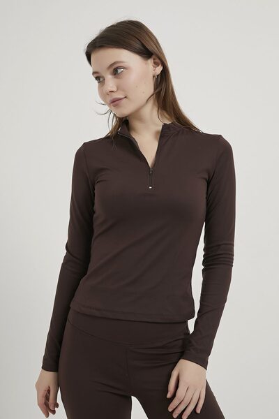 Arma Life Armalife 0116 Women's Bodysuit with Standing Collar and Zipper