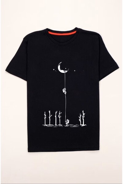 AZIZI TEKSTIL Μπλουζάκι Unisex μπροστά με στάμπα