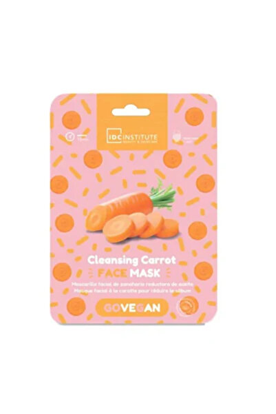 IDC Institute قناع تنظيف الوجه الورقي بالجزر - نباتي