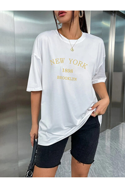 uyguntarz Unisex New York Printed Design Tshirt