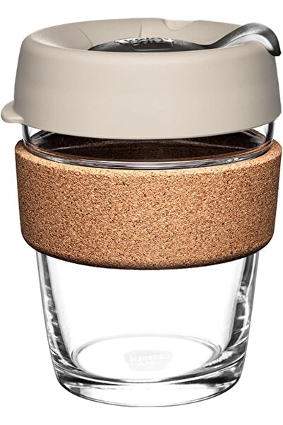 Arabest Brew Cork, Reusable Glass Tumbler with Natural Cork, Tall Coffee Cup ...