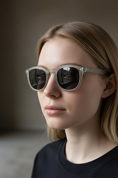 De Valentini Transparent Color Unisex Bone Sunglasses