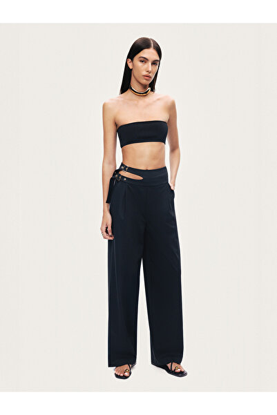 Nocturne Çift Kemer Detaylı Pantolon