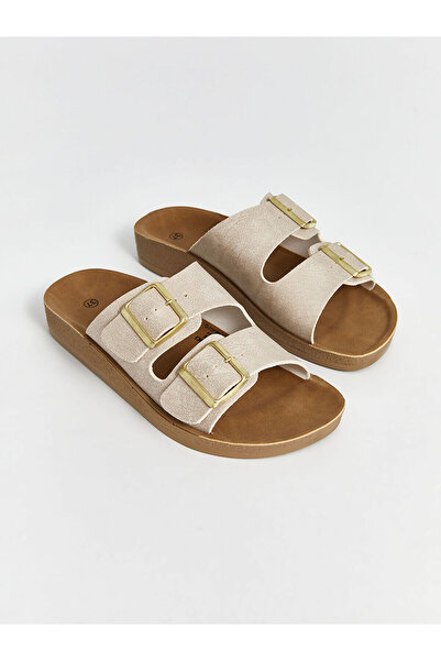 LC Waikiki Women's Buckle Detailed Slippers (S6)