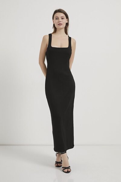 Arma Life ARMALIFE 11398 ROCHIE LUNGĂ DE DAMĂ CU DETALII ÎN CRUCE LA SPATE ȘI...