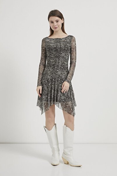 Arma Life ARMALIFE 10502 ΓΥΝΑΙΚΕΙΟ ΦΟΡΕΜΑ ΑΠΟ ΤΟΥΛ ΜΕ ΣΧΕΔΙΑΣΜΕΝΟ ΛΑΙΜΟΚΟΥΜΠΟ...