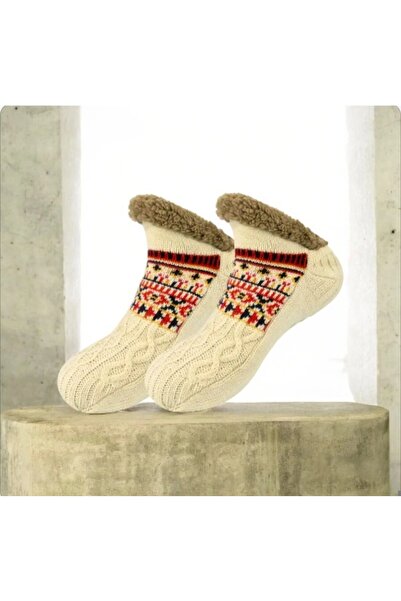 ORGANICYOU Jiangyin Thick Lined Socks, Ethnic Chinese Style Comfortable Versa...