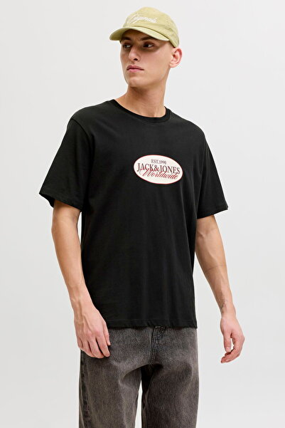Jack & Jones Men's Chest Logo Printed T-Shirt - Catskills