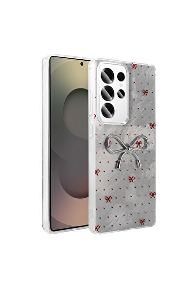 Ceponya Galaxy S24 Ultra Case Shiny Happy Silicone Cover with Camera Protrusi...