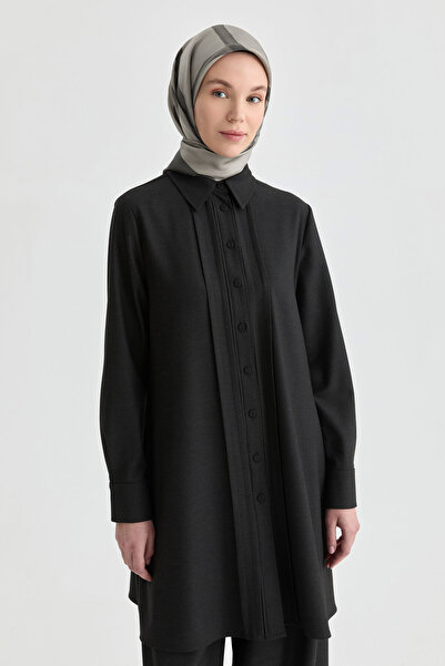 Tuğba Aller Detaylı Tunik - Antrasit