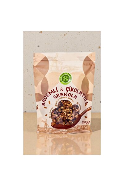 GLUTENSİZ FABRİKA BADEMLİ VE ÇİKOLATALI KARABUĞDAY GRANOLA 200 GR