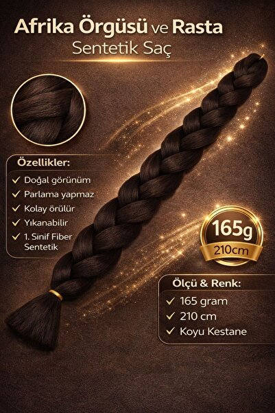 ÖRÜK EVİ Synthetic Hair for African Braiding & Rasta – 2-Dark Chestnut |   Wait