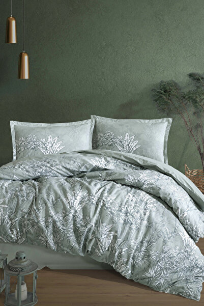 Clasy Σετ Παπλωματοθήκη Ranforce 100% Βαμβακερό Διπλό Πράσινο Irma V1