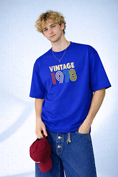 caddekombin Мъжка тениска с носталгичен дизайн от 1978 г. с принт на велосипе...