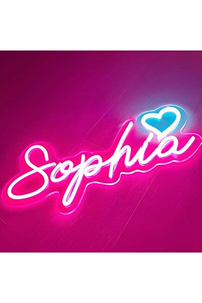 Slasa Custom Name Neon Sign 14–20 inch Personalized LED Wall Light for Bedroo...