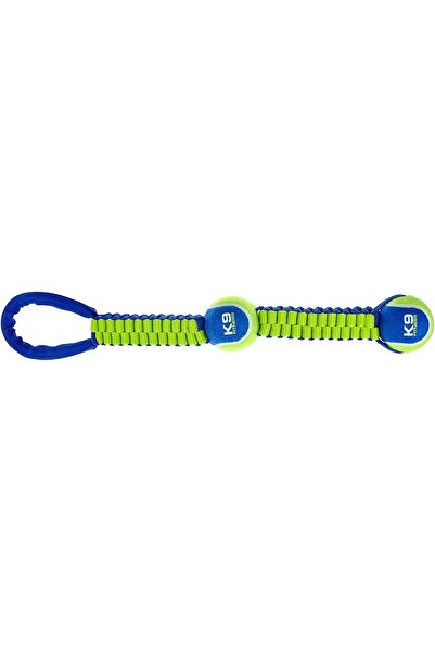 ZEUS لعبة شد الحبل K9 Fitness من Double Tennis Ball Nylon Twist Tug - 50.8 سم