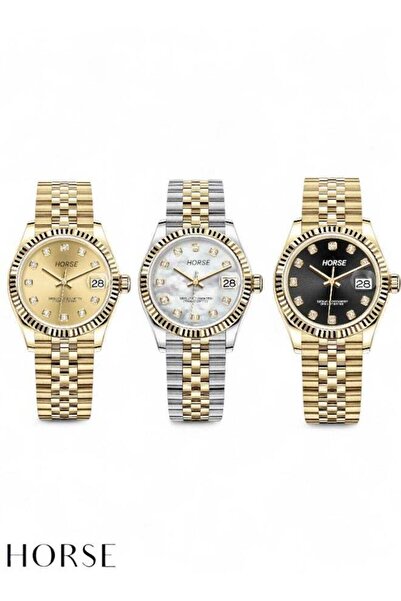 Horse Display Set of Three Women's Waterproof Watches