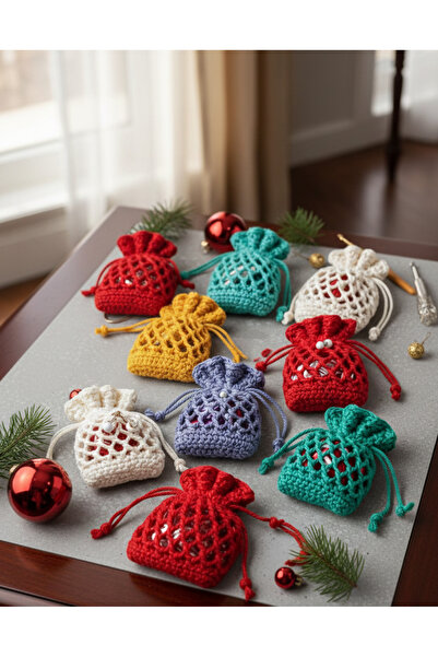 iznikgirisimci El Yapımı Minik Örgü Keseler