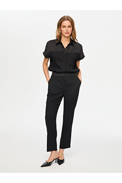 Faik Sönmez Beli Lastikli Comfort Fit Krep Pantolon S26PNT022