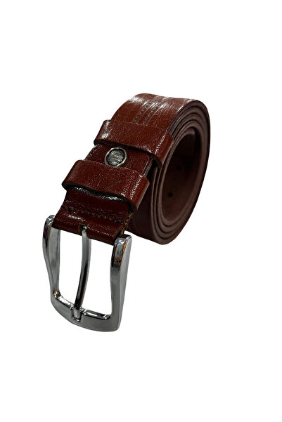 Ayhan Kundura Men's 100% Genuine Buffalo Leather 3.5 cm Classic Belt