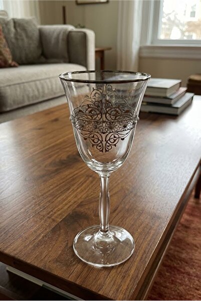 DECOSTYLE Venus Silver Footed Goblet 270 Cc 6 Pieces