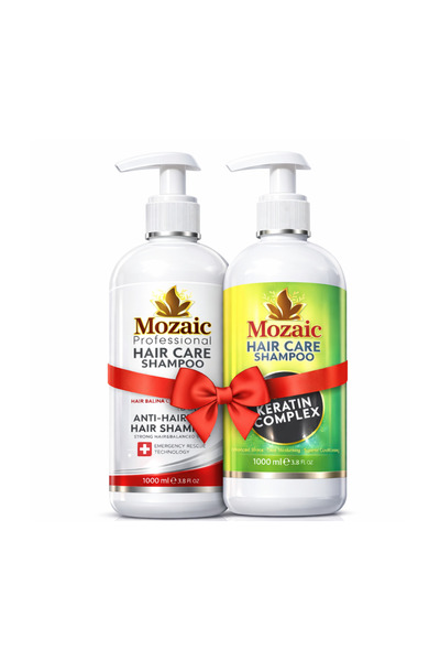 MOZAİC Strength & Smooth Duo – Șampon cu Biotină + Keratin Complex 1000ml