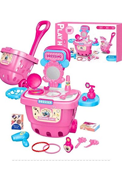 Generic 2-in-1 Toy Shopping Cart & Vanity Table - Princess Beauty Makeup Dres...