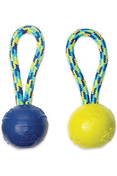 ZEUS لعبة شد الكرة بالحبل من K9 Fitness المصنوعة من مادة TPR - 22.86 سم