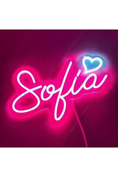 Slasa لوحة نيون تحمل اسمًا مخصصًا، مقاس 14-20 بوصة، مصباح جداري LED شخصي لغرف...