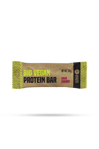 GymBeam Baton proteic vegan BIO - VanaVita, 50 g, vișine acre