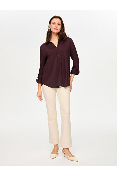 Faik Sönmez V Yaka Truvakar Kol T-Shırt S26TSH006