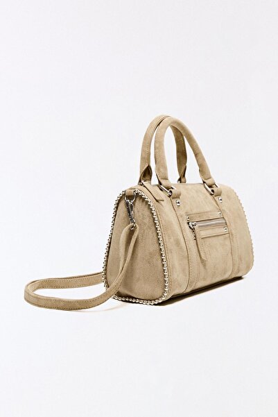 Bershka Süet görünümlü bowling çanta