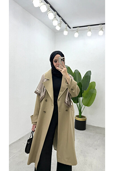 RİMA Poliviskon Astarlı Premium Trençkot